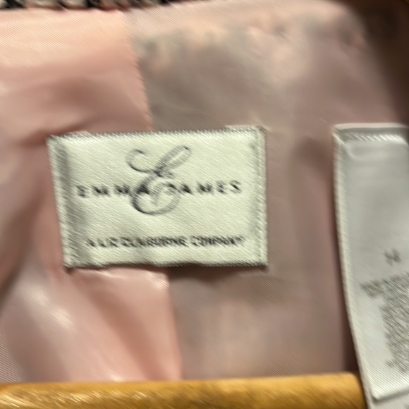 Emma James Pink and Black Tweed Blazer - Picture 2 of 5